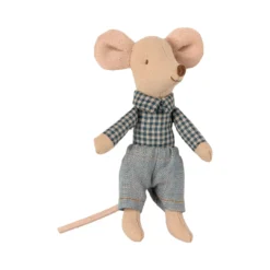 Maileg Little Brother Mouse In A Matchbox Toy Dolls + Plushies