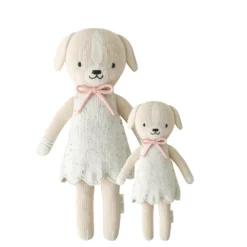 Cuddle And Kind Dolls + Plushies Mia The Dog Knit Handcrafted Regular Doll