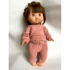 Dolls + Plushies Blush Pink Two Piece Minikane Lounge Set