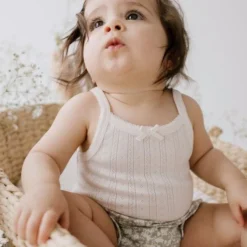 Jamie Kay Natural Organic Cotton Pointelle Bodysuit