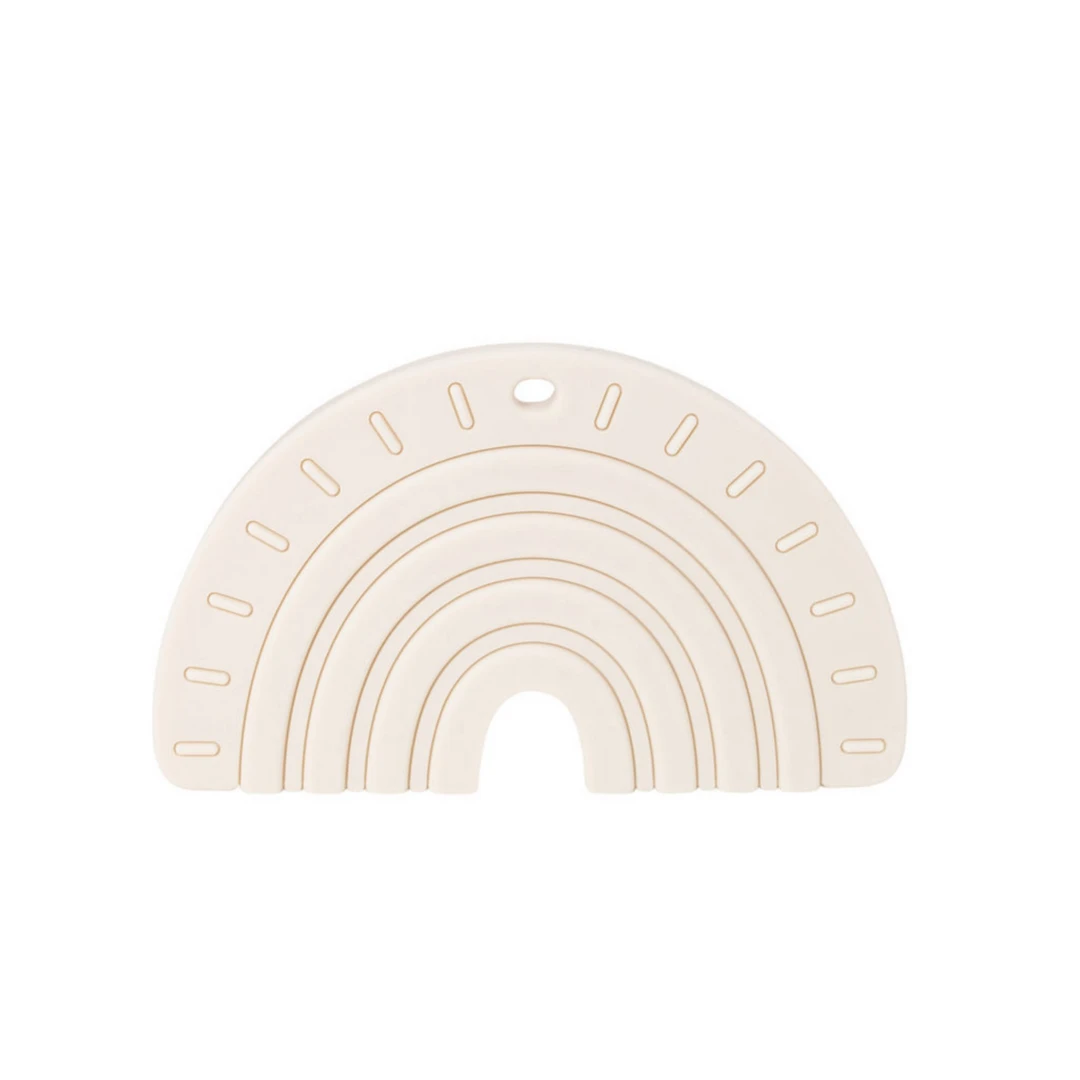 Pretty Please Teethers Wheat Rainbow + Rays Teether Toy 3 Pretty Please Teethers Wheat Rainbow + Rays Teether Toy