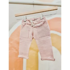Evelina Apparel Blush French Terry Sweatpants Bottoms
