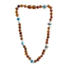 Sweet Tree Amber Amber + Amazonite + Aquamarine 15"