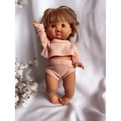 Light Pink Shirt + Bloomer Minikane Set Dolls + Plushies