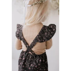 Jamie Kay Peony Floral Organic Cotton Pincord Lucy Romper