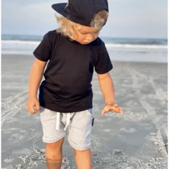 Little Bipsy Black Basic Tee Tops