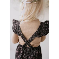 Jamie Kay Peony Floral Organic Cotton Pincord Lucy Romper