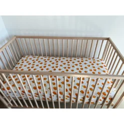 Oranges Muslin Crib Sheet - Arrows & Bow X Joss + J Crib Sheets