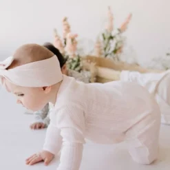 Jamie Kay Preemie + Newborn Rose Quartz Organic Pointelle Headband