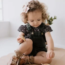Jamie Kay Deep Pine Eli Cord Overalls