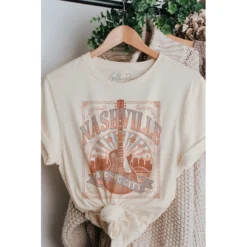 J+j Graphic Tees Nashville Cream Tee