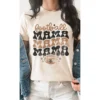 J+j Graphic Tees Football Mama Cream Tee