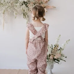 Jamie Kay Amelie Floral Organic Cotton Pincord Ruby Romper Overalls + Rompers