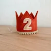 Cutest Little Party Party Time # 2 Copper Felt + Toast Pom Trim + Toast/white Crown