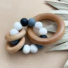 Bannor Toys Storm Wooden Ring Silicone Teether