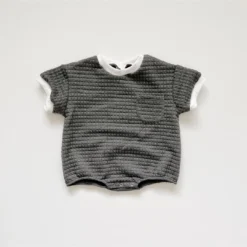 Orcas Lucille Charcoal Sweatshirt Romper