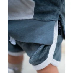 Little Bipsy Bottoms Slate Blue Terry Track Shorts