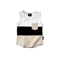 Little Bipsy Sand Block Pocket Tank Top Tee Tops