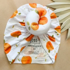 Headwear Oranges Knotted Turban Hat - Arrows & Bow X Joss + J