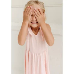 Lia + Lou Pink Twirly Tie Dress Dresses