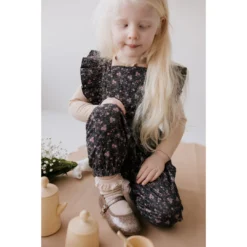 Jamie Kay Peony Floral Organic Cotton Pincord Lucy Romper
