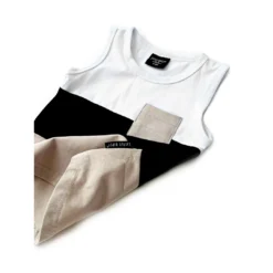 Little Bipsy Sand Block Pocket Tank Top Tee Tops