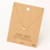 Fame Accessories Necklaces Mini Butterfly Charm Necklace