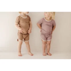 Joss + J Tops Cora + Cream Ribbed Bamboo Striped Tee