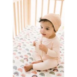 Joss + J Apricot Ribbed Bamboo Leggings