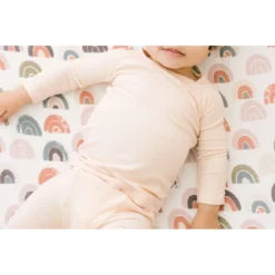 Joss + J Apricot Ribbed Bamboo Leggings