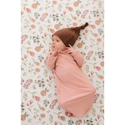 Joss + J Whimsical Dancing Blooms Muslin Crib Sheet