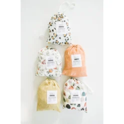 Joss + J Whimsical Dancing Blooms Muslin Crib Sheet