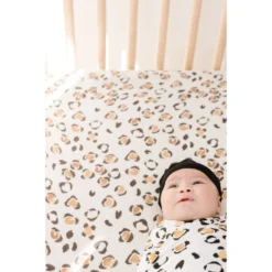 Joss + J Leopard Muslin Crib Sheet