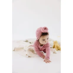 Joss + J Dusty Rose Knotted Turban Hat Joss + J The Label