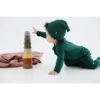 Joss + J Emerald Green Ribbed Bamboo Knotted Infant Beanie Headwear