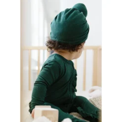 Joss + J Emerald Green Knotted Turban Hat Headwear