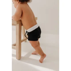 Joss + J Midnight Black Euro Shorts Swim Trunks