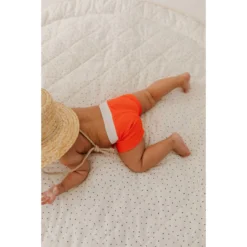 Joss + J Salty Orange Euro Shorts Swim Trunks