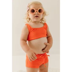 Joss + J Salty Orange Tankini Swim Top