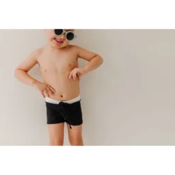 Joss + J Midnight Black Euro Shorts Swim Trunks