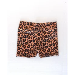 Bailey's Blossoms Bottoms Leopard Biker Shorts