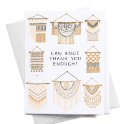 Onderkast Can Knot Thank You Enough Greeting Card Party Time