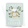 Onderkast Congrats To The Most Lovely Couple Greeting Card