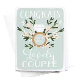 Onderkast Congrats To The Most Lovely Couple Greeting Card
