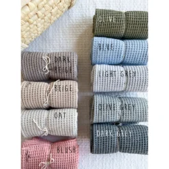 Evelina Apparel Pacifier Goods Light Grey Waffle Pacifier Blanket