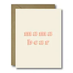 Black Lab Studio Retro Mama Bear Greeting Card Party Time