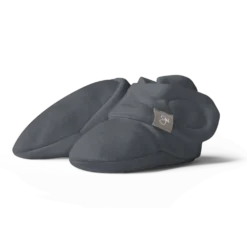 Goumi Kids Footwear Midnight Bamboo Organic Cotton Stay On Booties