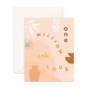 Fox + Fallow One Million Thank You's Greeting Card Party Time