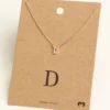 Fame Accessories Necklaces Mini Initial D Necklace