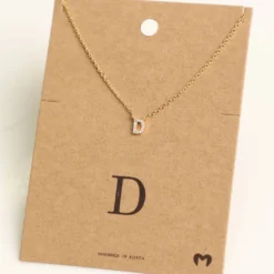 Fame Accessories Necklaces Mini Initial D Necklace